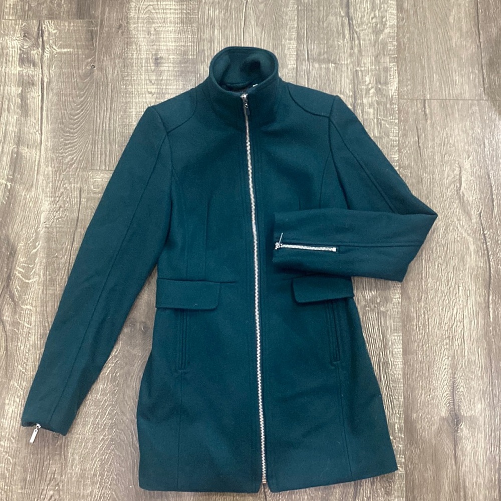 H&M wool jacket. Blue/green. Size 2